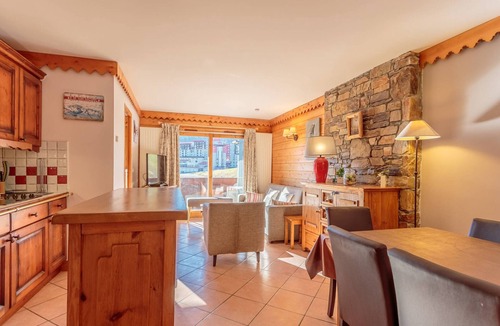 Aime Apartment | Spacious apartment with ski-in access and wellness area
