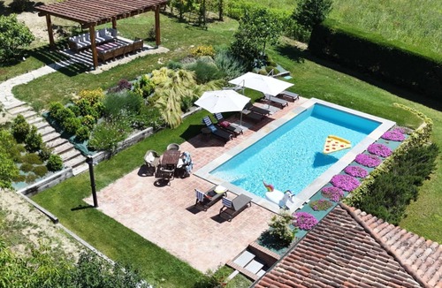 Agliano Terme Villa | Spacious Piemonte country house with pool for families and friends