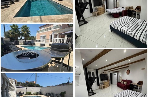 Les Olives Ski Chalet | Studio climatisé avec piscine