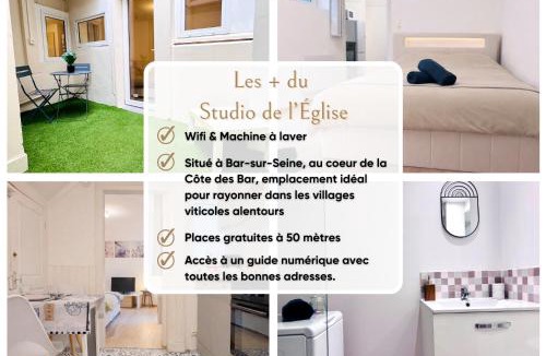 Bar-sur-Seine Apartment | Studio de l'Église - Wifi & Machine à laver