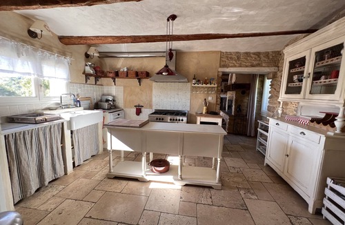 Saint Michel d'Euzet House | Stunning stone farmhouse with a private pool and fenced-in garden, nestled among the vineyards