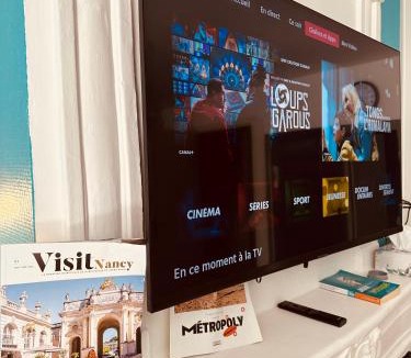 Saint-Pierre - Rene II - Bonsecours Apartment | T1 TV 43' avec Netflix - canal série - apple TV - OCS - Disney - Dazen - bein sport - prime vidéo