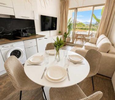 Villeneuve Loubet Beach Apartment | Terrace Marina Baie des Anges Walk to Beach