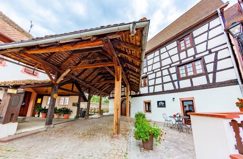 Kientzheim Apartment | "the castle" sleeps 8 people with sauna and billiards.