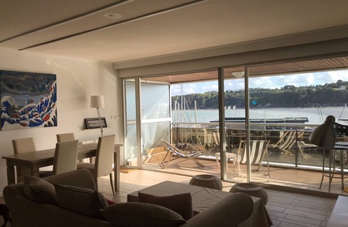 Binic Apartment | VERY BEAUTIFUL VIEW OF THE PORT, THE SEA FROM THE CLEAR APARTMENT AND FROM THE BALCONY.