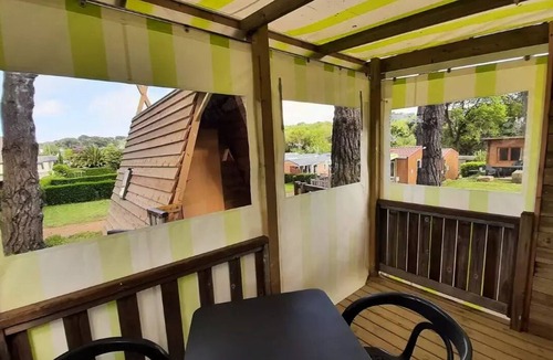 Perros-Guirec Cabin | West Camping - Cabadienne 1 room 2 people Without sanitary facilities