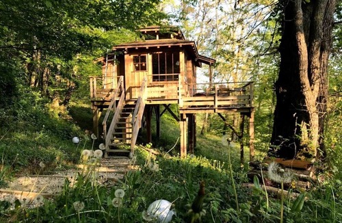 Estipouy Cabin | ZEcamping 4 étoiles familial piscine chauffée locatif BBQ 29m2