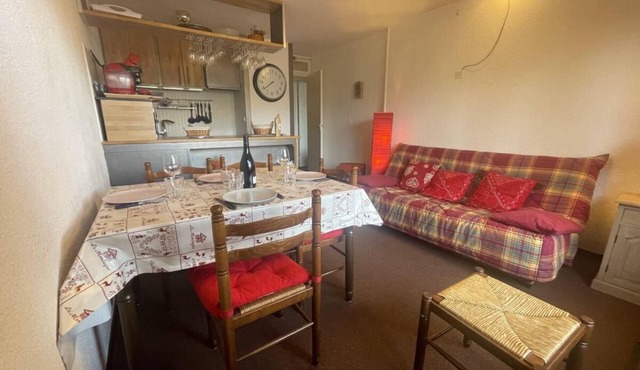 100m from resort center, tv, ski locker, 39m², Pra Loup