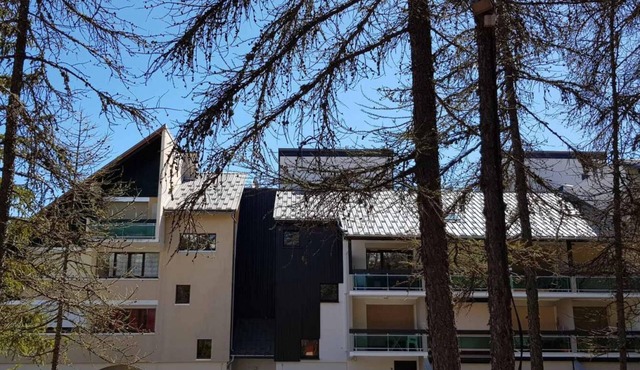 20m from resort center, 1st floor, tv, ski locker, 18m², La Joue du Loup