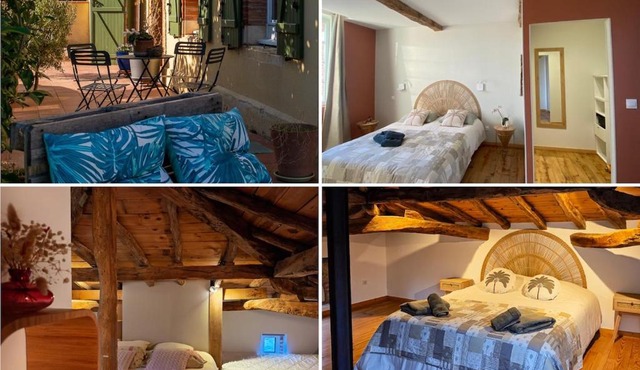 3 chambres d'hôtes de charme avec jacuzzi & sauna au Clos de la Lèze