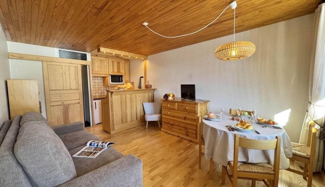 300m from shops, 7th floor, terrace, ski locker, 25m², Vars