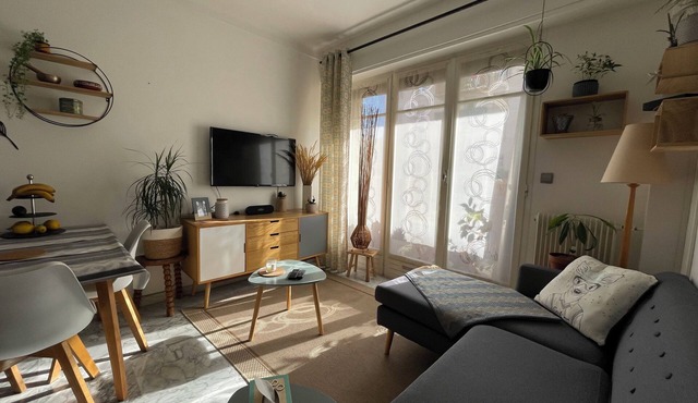 Appartement au Calme/Cosy 3p à Moins de 15min en Tram du Centre Ville/plage