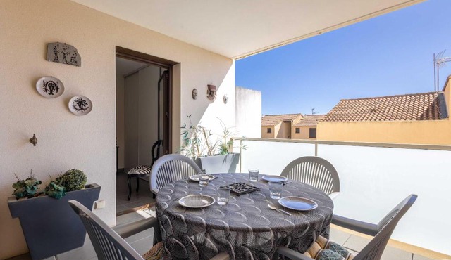 Appartement proche la mer dans une résidence calme