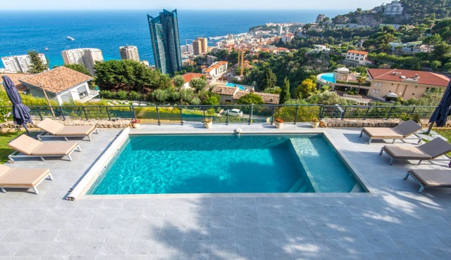 At the gates of Monaco Magnificent Sea View Villa and Heated Pool