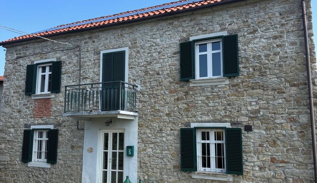 Authentic stone house for 12 on top of the hill in Piedmont with great views and pool