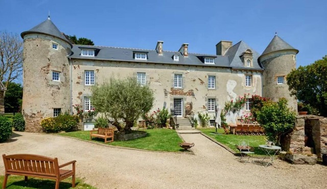 Breton manor house by the sea