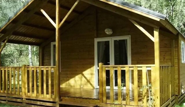 Camping-Caravaneige l'Iscle de Prelles * - Chalet Grand Confort Type Modulo 24 - 24 m2/2 bedrooms - Covered terrace 15 m2 6 people