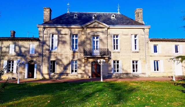 Château entier dans un écrin de vignes