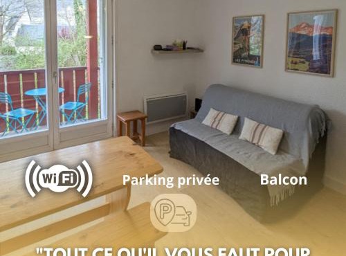 Charmant T2 wifi parking gratuit 4 personnes