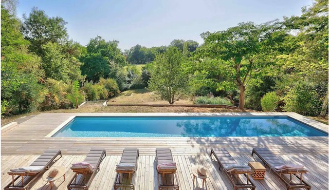Charming house 15m*3m heated pool, garden 17min Bordeaux