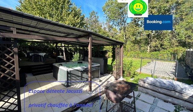 Cottage relooké bien équipé avec jacuzzi