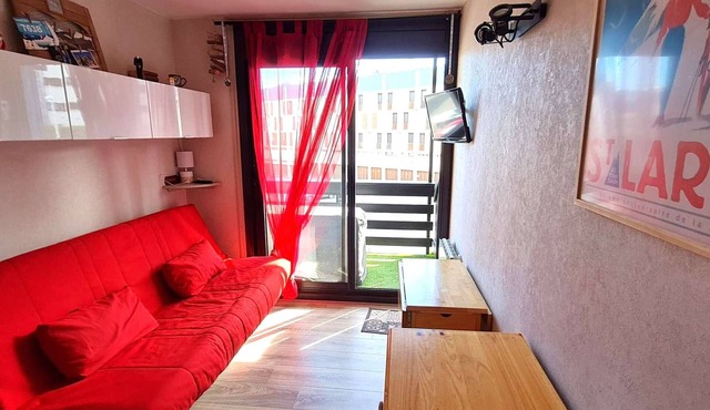 Cozy studio for 4 with balcony in Pla d'Adet