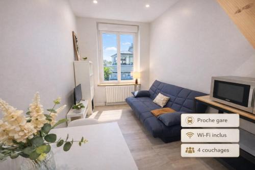 Duplex 4 personnes proche gare