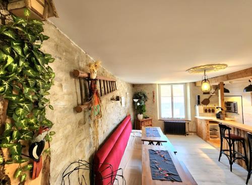 Gîte avec bar et four à pizza
