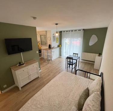 Grand studio 34m2 - Parking & Fibre - Proche Airbus