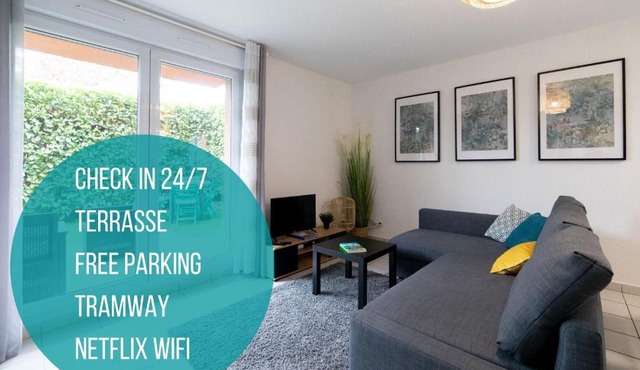 Hometimal Blagnac - T2 - Free Parking - Terrasse - Jardin