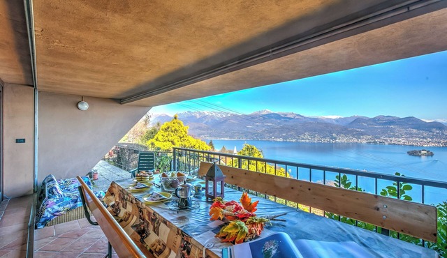 Isola Bella: Lake Maggiore view Terrace in Stresa, Stresa, Italy