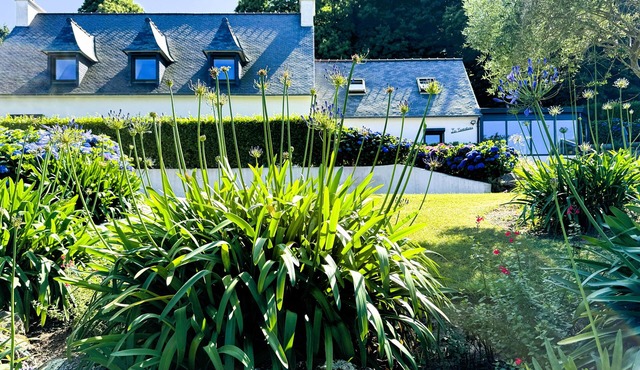"Les Camélias" Vacation Rental - Spa - Lush, Green Setting - Trestel Beach