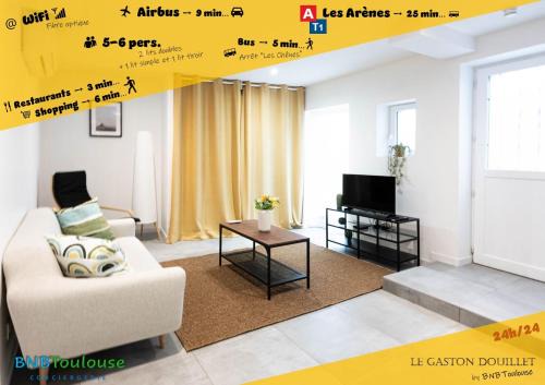 ORBIS - "Le Gaston douillet" - Clim - WiFi - Plein centre - Cour intérieure