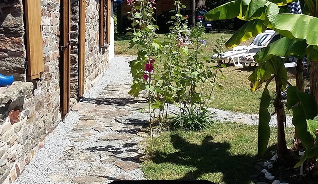 Pretty renovated farmhouse in a garden near the sea