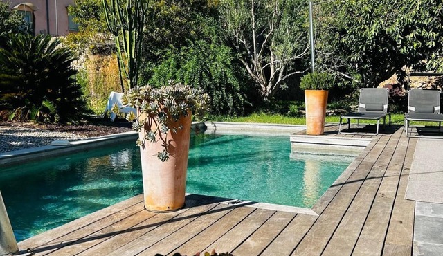 Private villa with pool and garden
