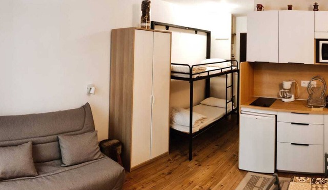Studio at the foot of the slopes for 4 people with large balcony