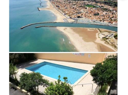 Studio Cabine Piscine-Clim-Parking-Plage200m