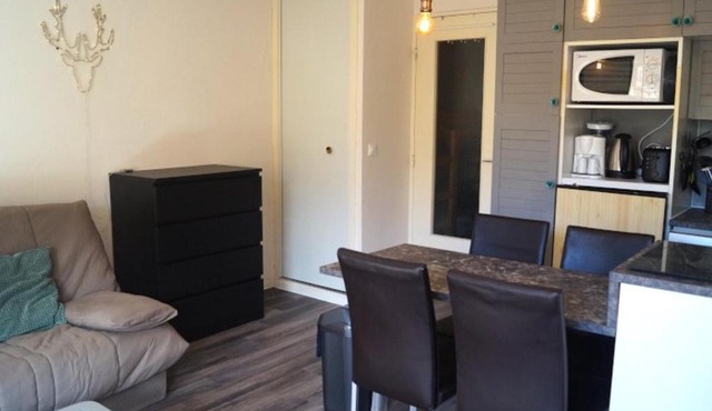 Studio rénové au pied des pistes avec terrasse - FR-1-165A-22