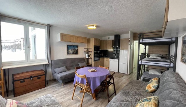 Studio rénové au Super Sauze, accès pistes, 5-6 pers. - FR-1-165A-169