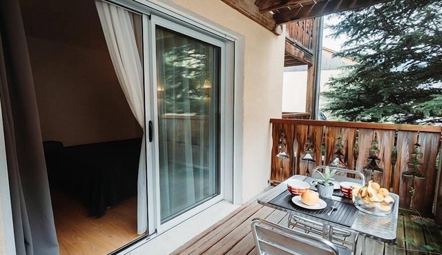 Swimming pool, balcony, parking, tv, ski locker, 31m², Ax-Les-Thermes