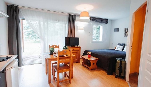 Swimming pool, balcony, parking, tv, ski locker, 21m², Ax-Les-Thermes