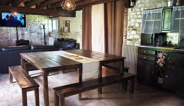Three gîtes in our farmhouse.