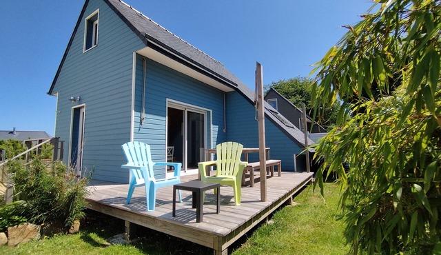 Ty Glaz - Wooden house 2 bedrooms 🔑 800m from port/beaches - Pink Granite Coast