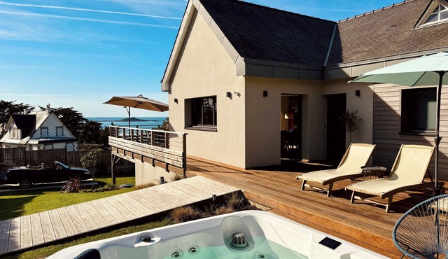 Villa-Cabane - Sea view and Spa