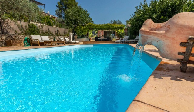 Villa provençale climatisée avec piscine privée