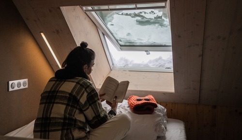 Refuge familiale avec vue extérieur